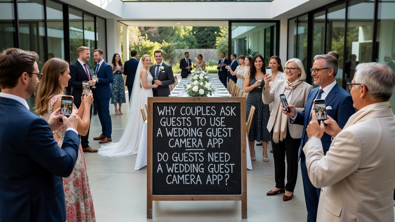 Why Couples Ask Guests to Use a Wedding Guest Camera App