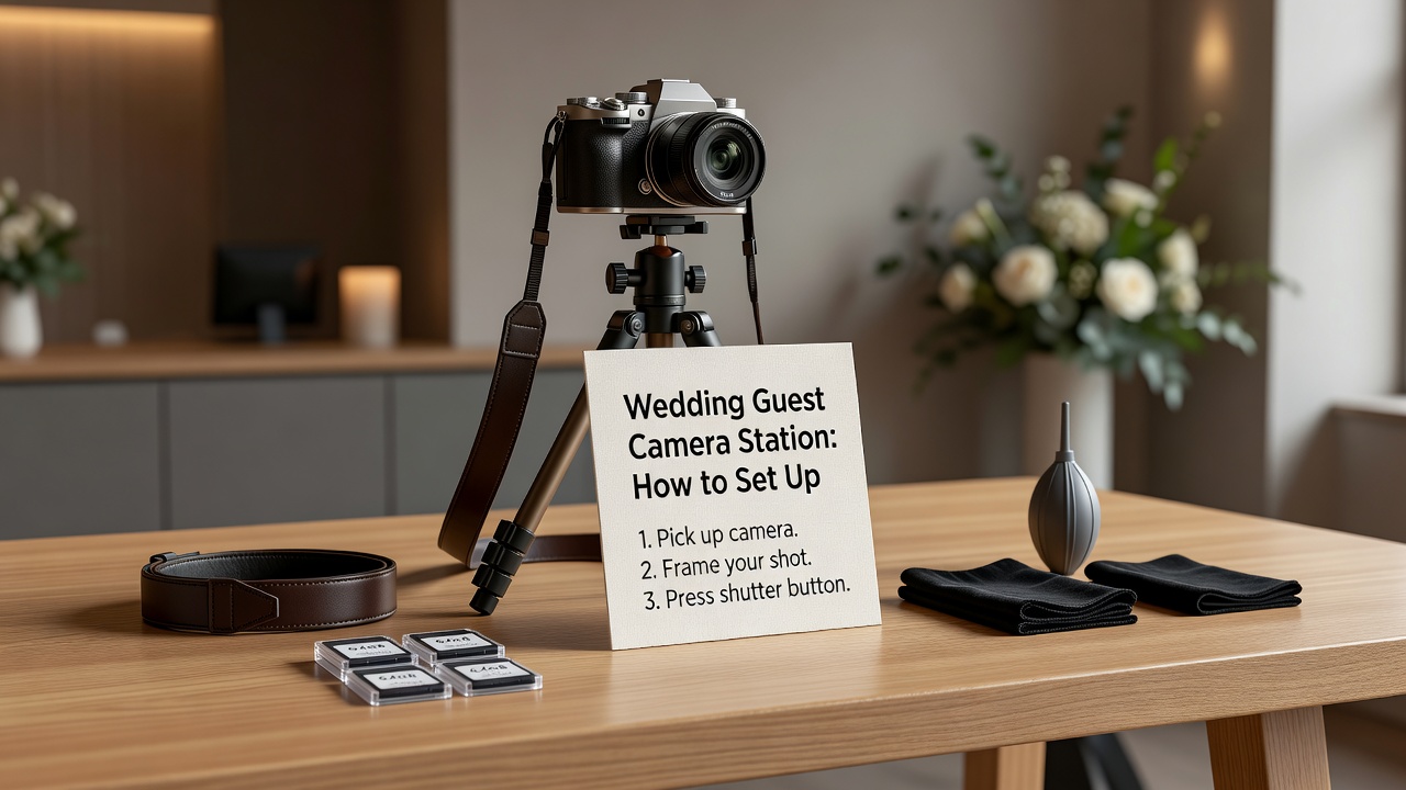 Why a Wedding Guest Camera Station Works
