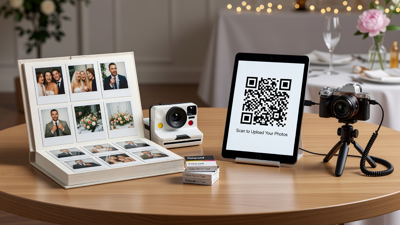 Polaroid Guest Book vs QR Guest Camera: The Modern Wedding Dilemma