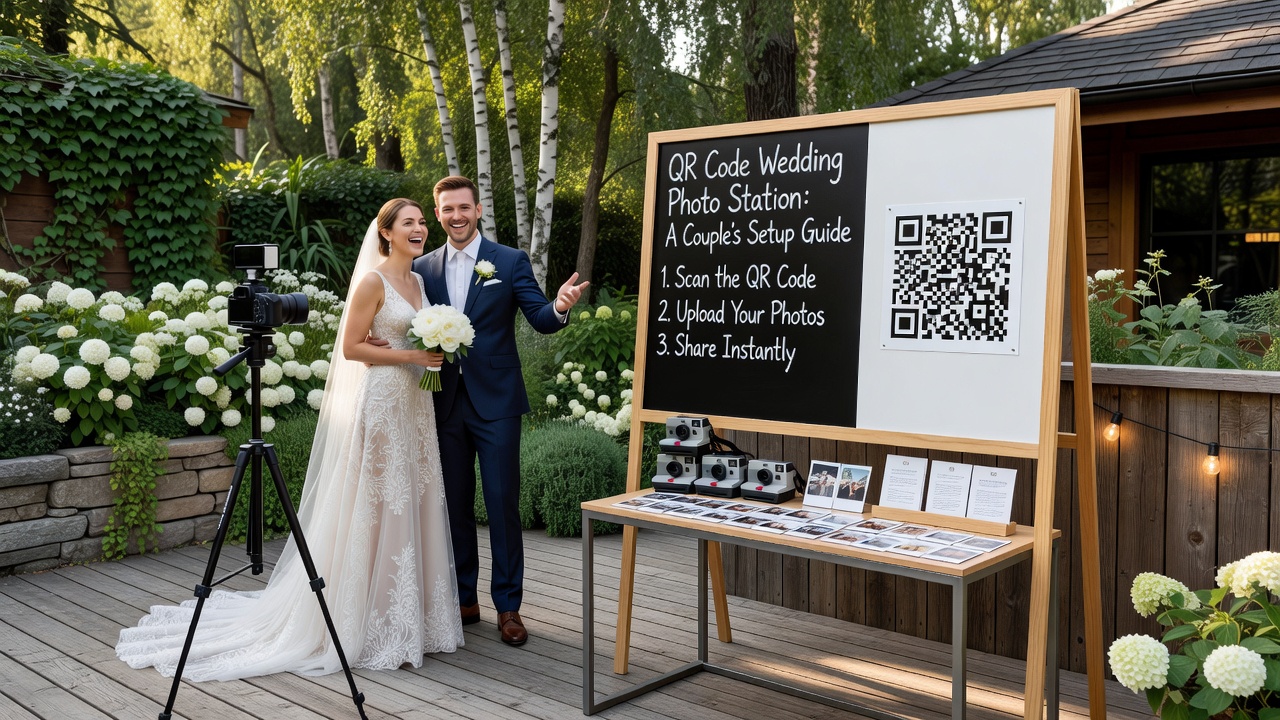 What Is a QR Code Wedding Photo Station?